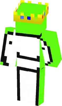 Ranboo with Technoblades crown Minecraft Skin