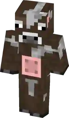 minecraft cow skin template