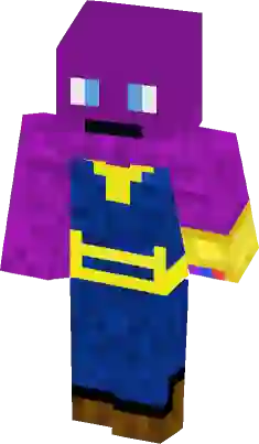 Purple-Rainbow Friends Roblox skin for trolling Remake