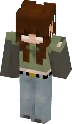 Herobrine girl Minecraft Skin