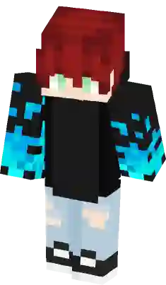 me skin of herobrine cool  Minecraft skins blue, Minecraft skins