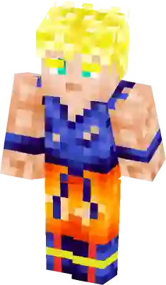 Dragon Ball Multiverse - Vegito Super Saiyan 3 Minecraft Skin