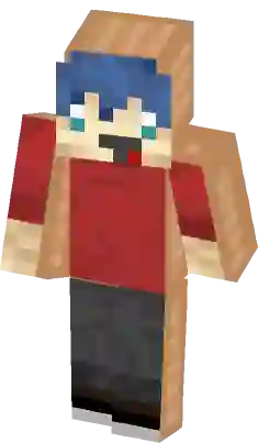 Blue Hood Minecraft Skin  Free Printable Papercraft Templates