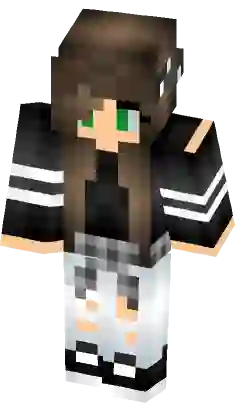 Cute Gangster Tomboy Girl, Minecraft Skin