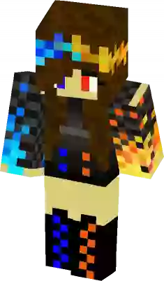 fire and water herobrine girl