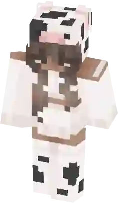 minecraft cow skin template