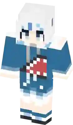 sus gura  Minecraft Skin