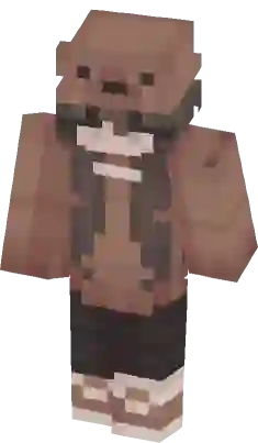 bear alpha read bucket Minecraft Skin