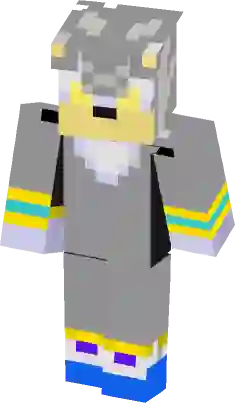 Hyper Silver the hedgehog Minecraft Skin