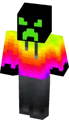 rainbow slime minecraft skin