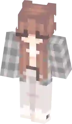 Calça preta e vermelha Minecraft Skins