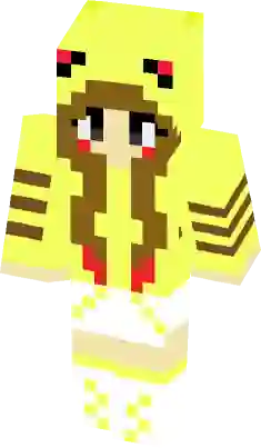 pikachu girl minecraft skin