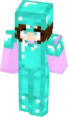 Herobrine with diamond armour Minecraft Skin