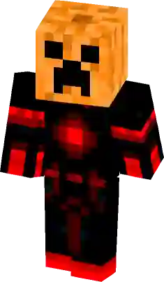 minecraft red creeper skin