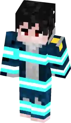 Joker from anime Fire Force Minecraft Skin