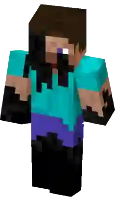 Corrupted Herobrine, Minecraft Skin