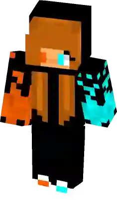 Fire and Ice Herobrine Girl, Nova Skin