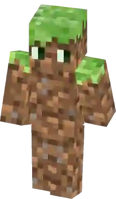 Cute Grass block guy Minecraft Skin