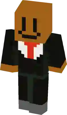 Box man with poker face Minecraft Skin