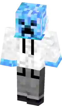 White Ice Creeper Skin Minecraft  Minecraft earth, Minecraft, Creepers