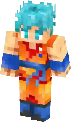 Super Saiyan 5 Goku Minecraft Skin