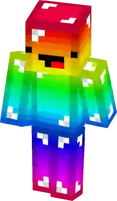 rainbow slime minecraft skin