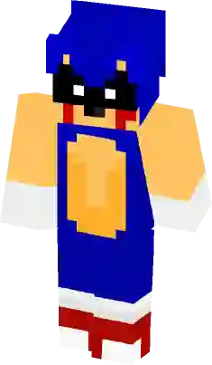 Sonic exe 2D Minecraft Skin