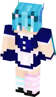 Fundy in a maid fit(Credits to PublicStanAccount on skindex) Minecraft Skin