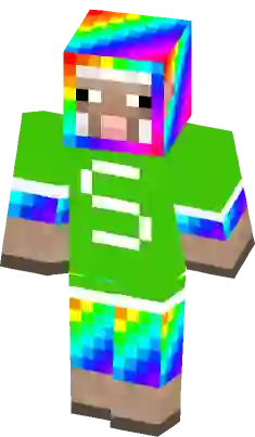 Rainbow sheep Minecraft Skins