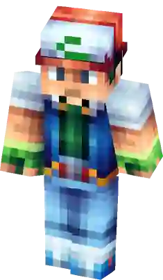 Download skin Ash from Pokemon free for Minecraft PE