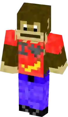 Calça preta e vermelha Minecraft Skins