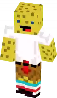 spongebob minecraft skin hd