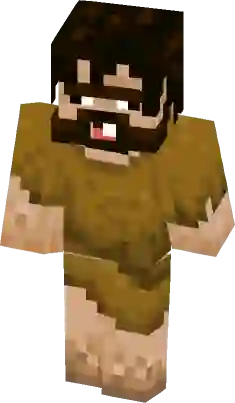 Herobrine Caveman Minecraft Skin