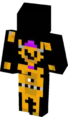 Nightmare Fredbear Fnaf 4 Minecraft Skin