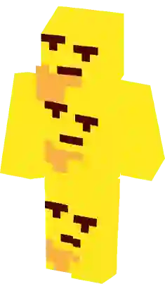 Thinking emoji meme Minecraft Skins