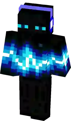 Blue enderman, Minecraft Skin