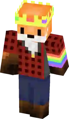 King Herobrine(Has a 3D Crown!) Minecraft Skin