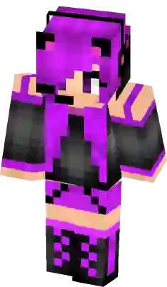 minecraft girl skins with purple hair