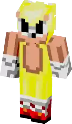 Classic Super Sonic the Hedgehog Minecraft Skin