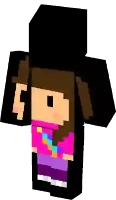 Julia Minegirl Reversa Minecraft Skin