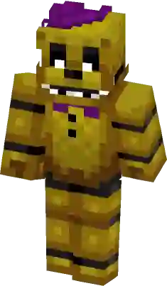 Stage 01 Fredbear / Golden Freddy Minecraft Skin