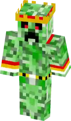 minecraft skins creeper king