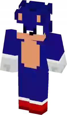 Sonic exe 2D Minecraft Skin