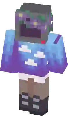 The man with upside down face Minecraft Skin