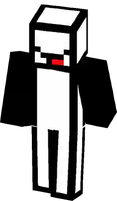 Box man with poker face Minecraft Skin