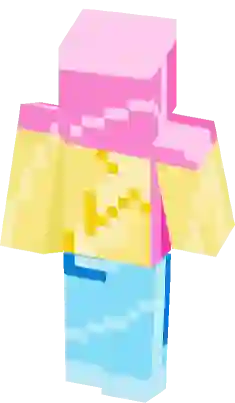 Rainbow Uno Reverse Card Minecraft Skin