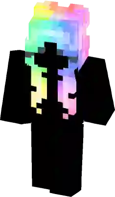 minecraft girl skins with rainbow hair