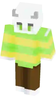 Ish ✮ on X: OOMF's Asriel Minecraft skin looks like a block of