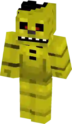 Stage 01 Fredbear / Golden Freddy Minecraft Skin