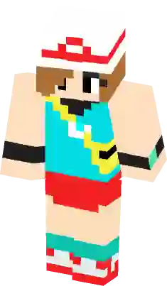 Pokemon - Red [3-D Features!] Minecraft Skin